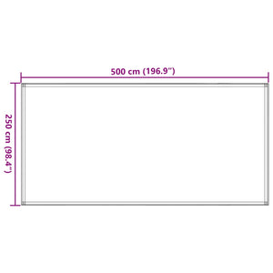 vidaXL Zeltteppich Hellgrün 250x500 cm HDPE