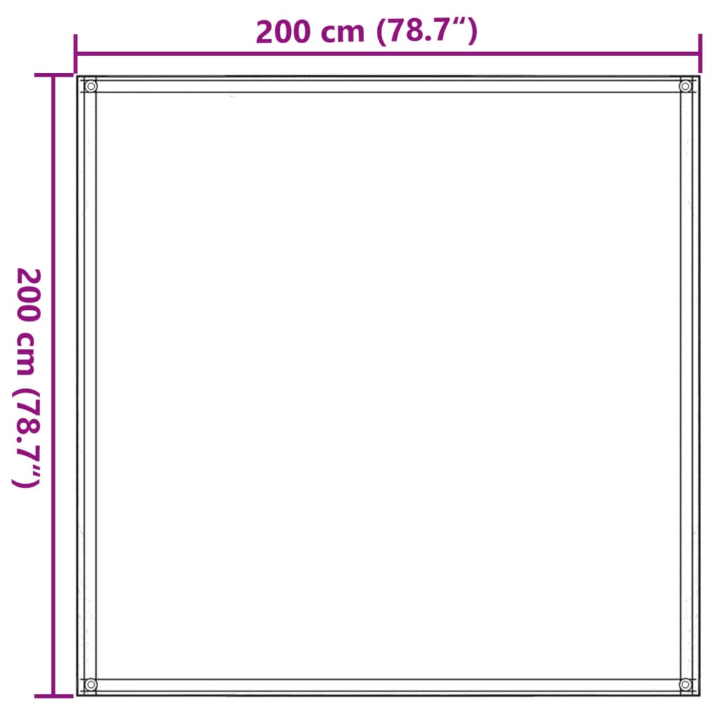 vidaXL Zeltteppich Sandfarbe 200x200 cm HDPE