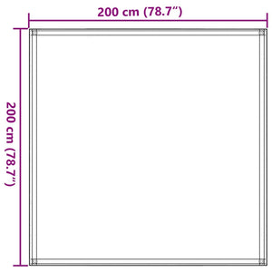 vidaXL Zeltteppich Sandfarbe 200x200 cm HDPE