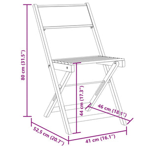 vidaXL Gartenstühle 8 Stk. Klappbar Cremeweiß Stoff und Massivholz