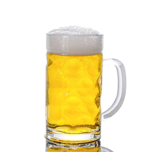 Bierkrüge mit Henkel Glas 6 Stk. 500 ml