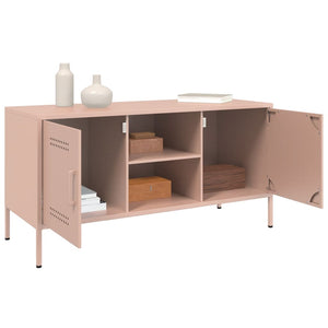 vidaXL TV-Schrank Rosa 100,5x39x50,5 cm Stahl