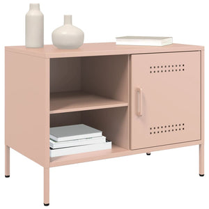 vidaXL TV-Schrank Rosa 68x39x50,5 cm Stahl