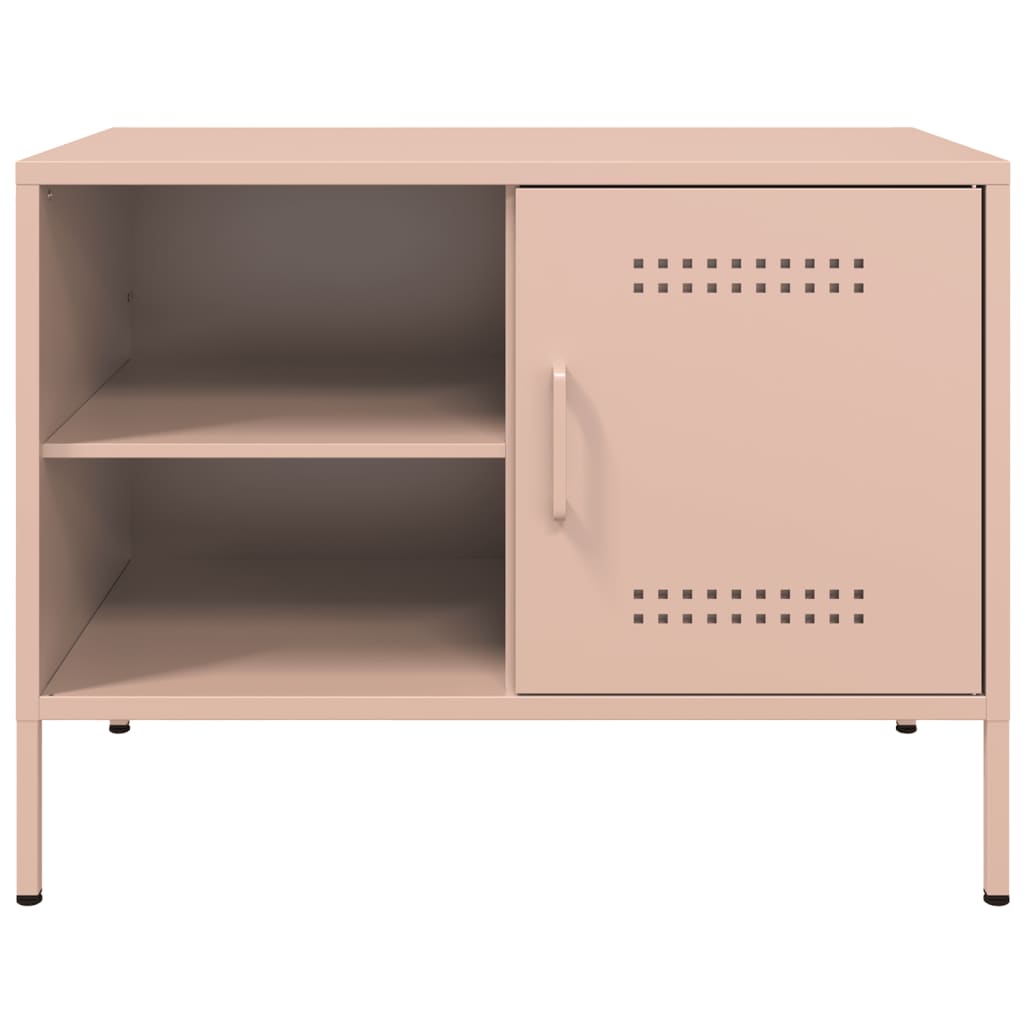 vidaXL TV-Schrank Rosa 68x39x50,5 cm Stahl