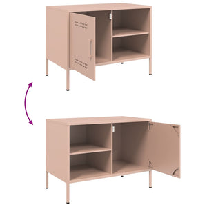 vidaXL TV-Schrank Rosa 68x39x50,5 cm Stahl