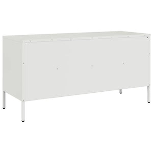 vidaXL TV-Schrank Weiß 100,5x39x50,5 cm Stahl