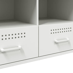 vidaXL TV-Schrank Weiß 100,5x39x50,5 cm Stahl