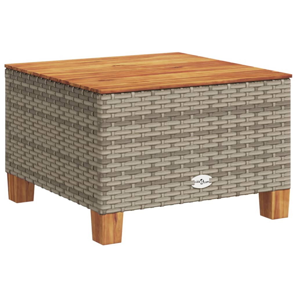 vidaXL 11-tlg. Garten-Sofagarnitur mit Kissen Grau Poly Rattan