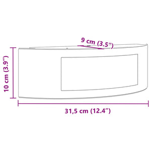 Außenwandleuchten 2 Stk. Schwarz Edelstahl