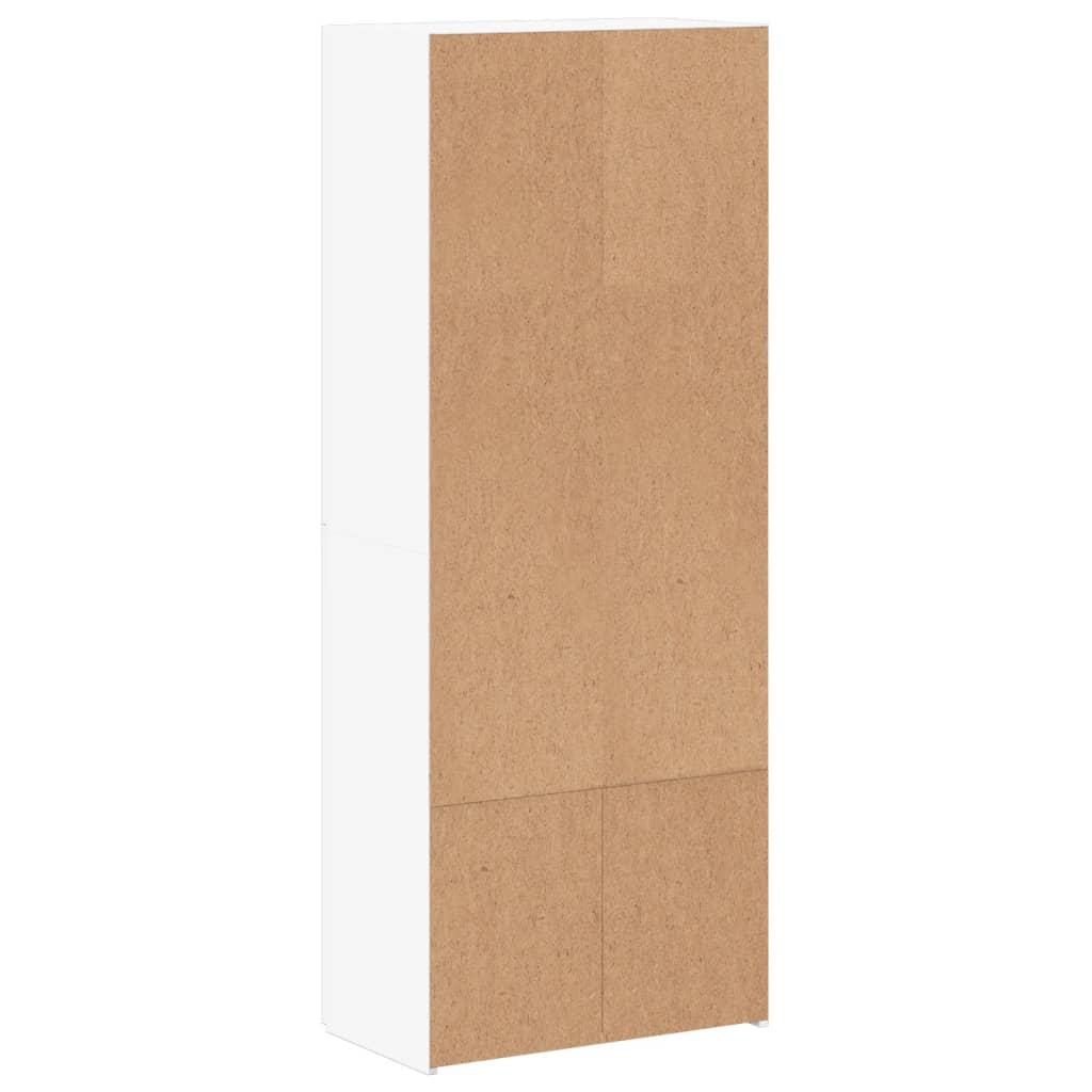 Aktenschrank Weiß 60x32x153 cm Holzwerkstoff Stilecasa