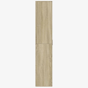 Highboard Sonoma-Eiche 80x35x180 cm Holzwerkstoff Stilecasa