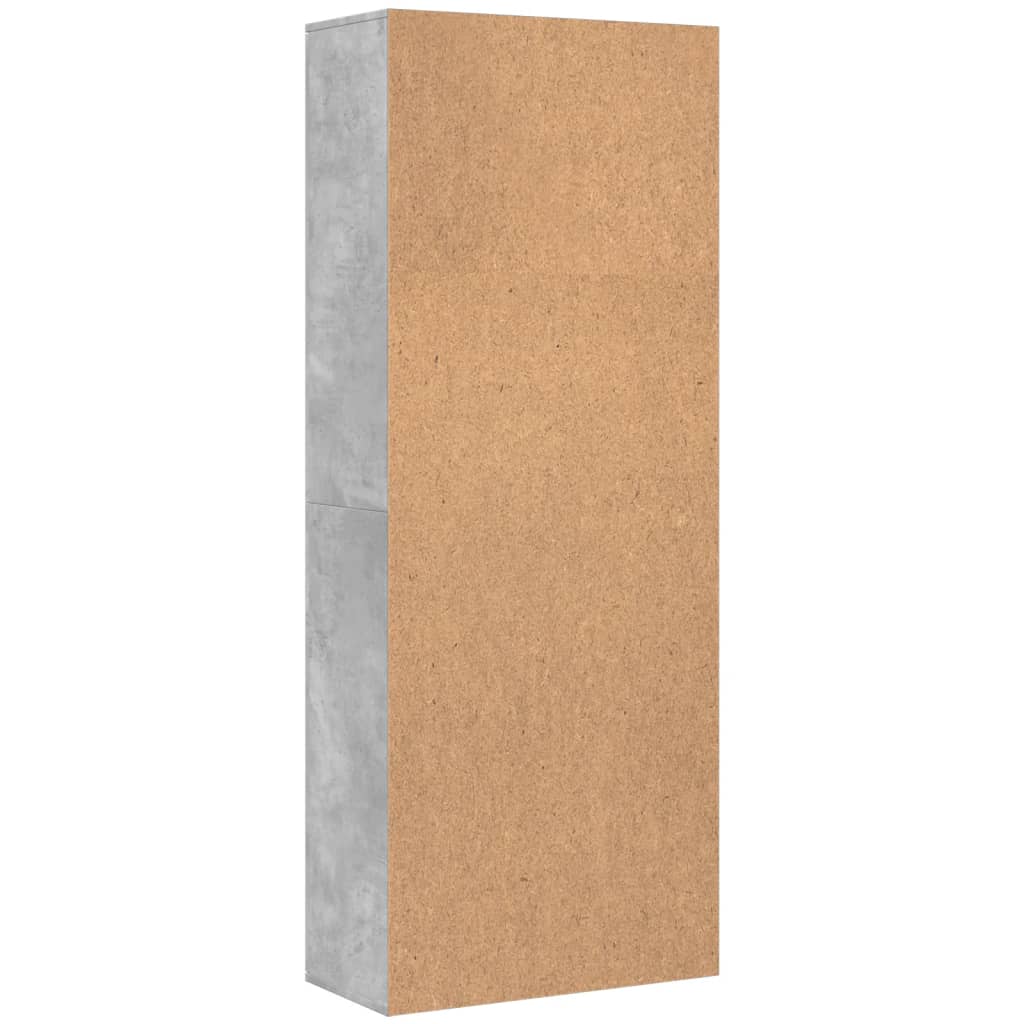 vidaXL Highboard Betongrau 70x35x180 cm Holzwerkstoff