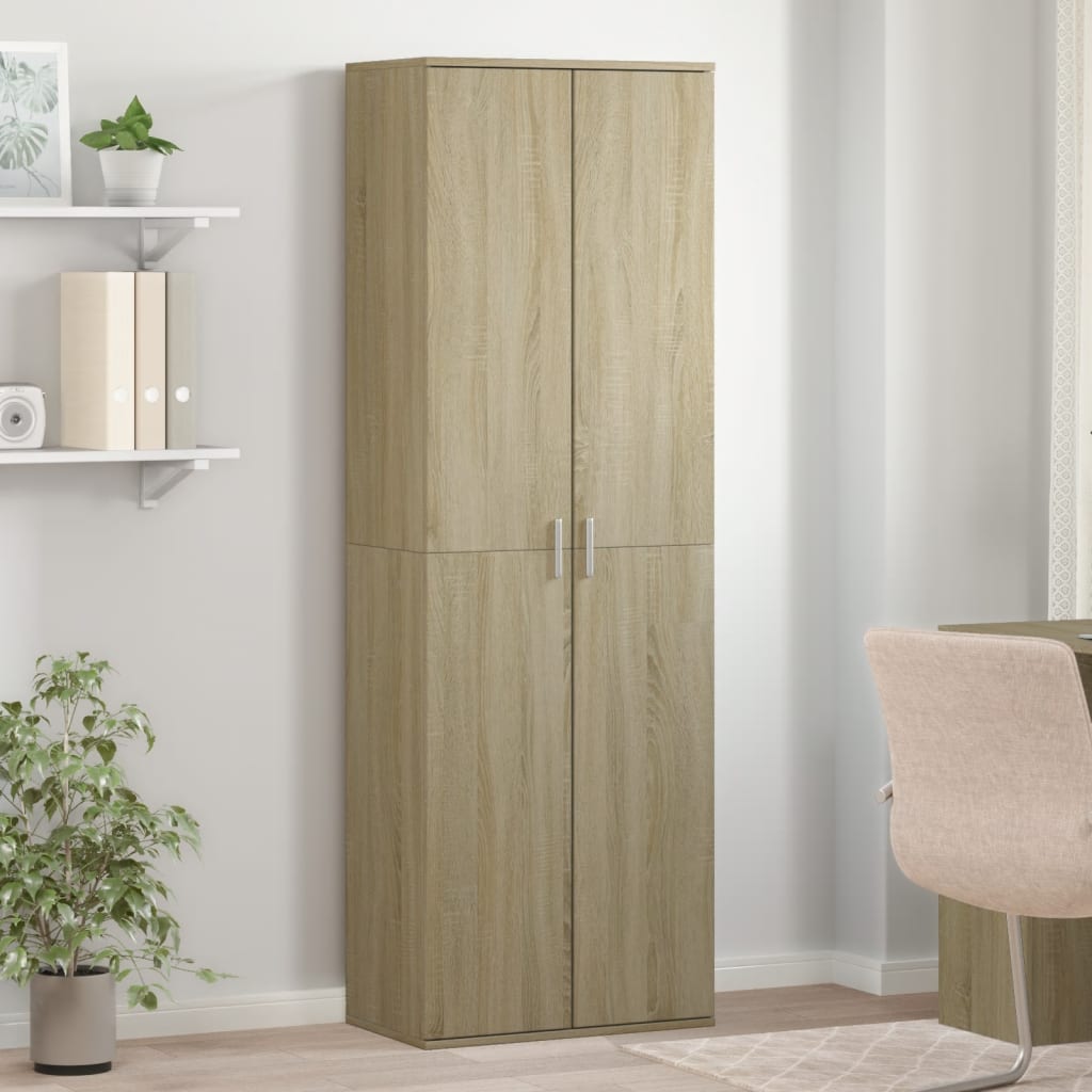 vidaXL Highboard Sonoma-Eiche 60x35x180 cm Holzwerkstoff