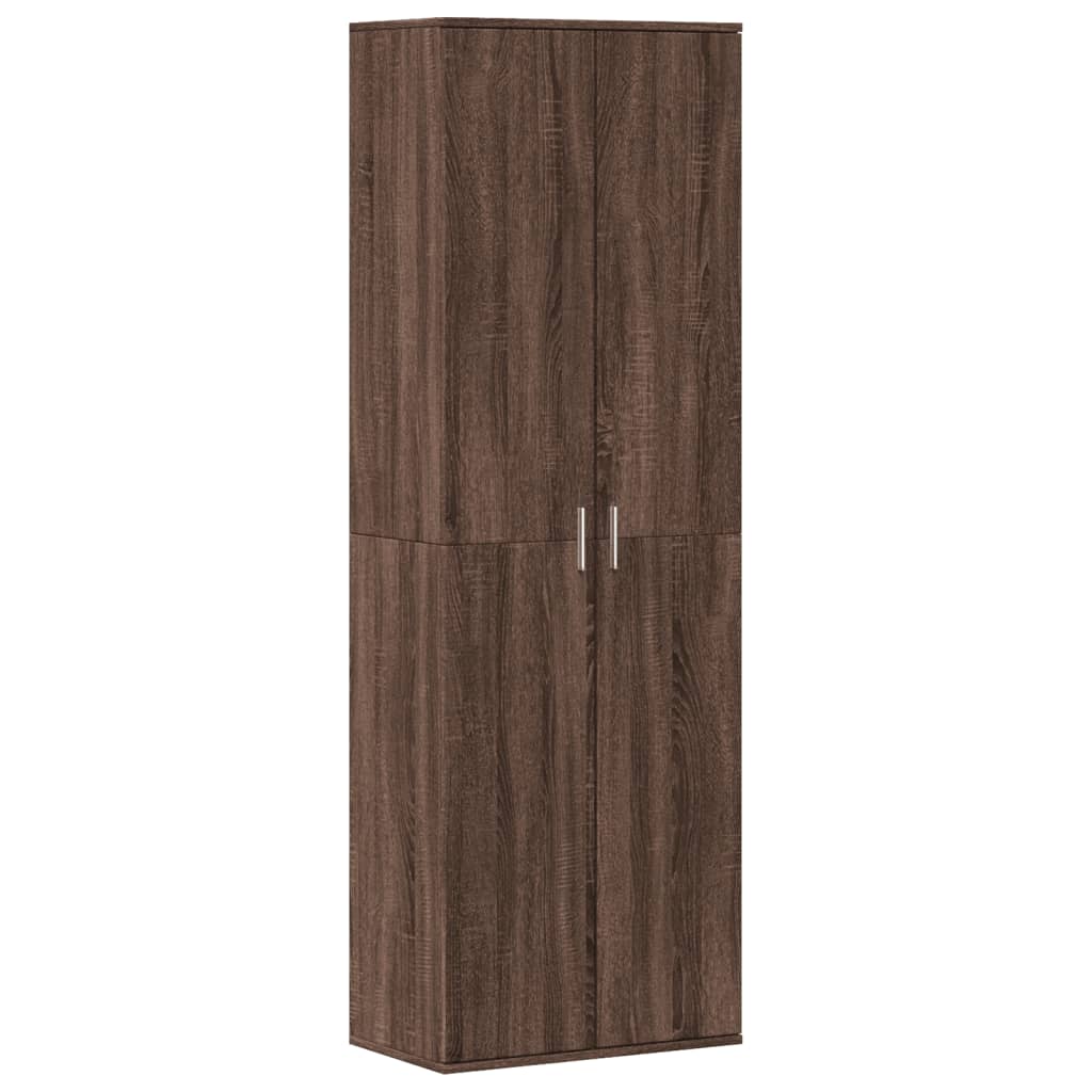 vidaXL Highboard Braun Eichen-Optik 60x35x180 cm Holzwerkstoff