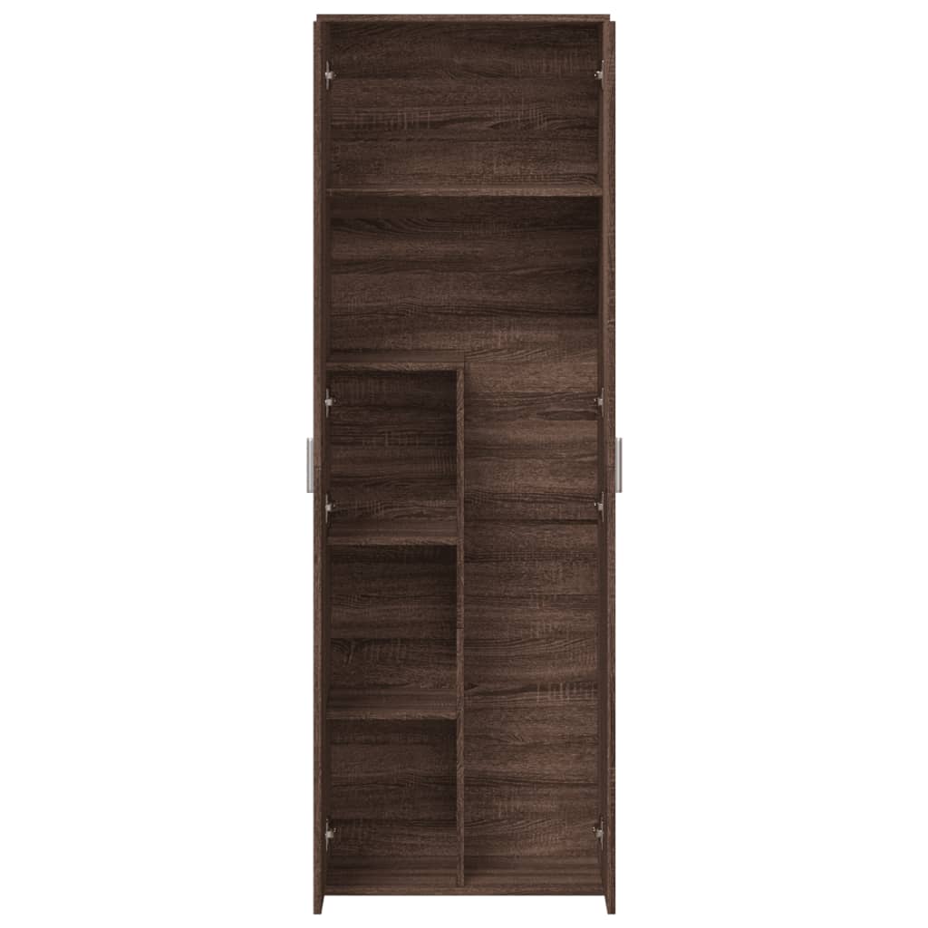 vidaXL Highboard Braun Eichen-Optik 60x35x180 cm Holzwerkstoff