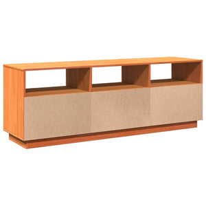 vidaXL TV-Schrank Wachsbraun 140x37x50 cm Massivholz Kiefer