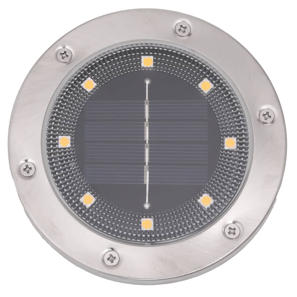 Solar-Bodenleuchten mit Erdspieß 4 Stk. Warmweiß