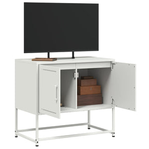 vidaXL TV-Schrank Weiß 68,5x39x60,5 cm Stahl