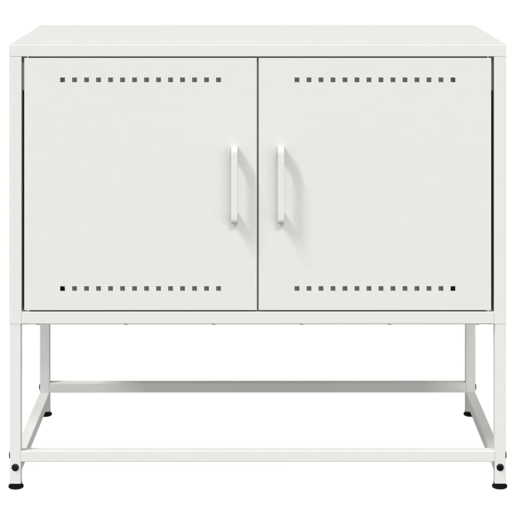 vidaXL TV-Schrank Weiß 68,5x39x60,5 cm Stahl