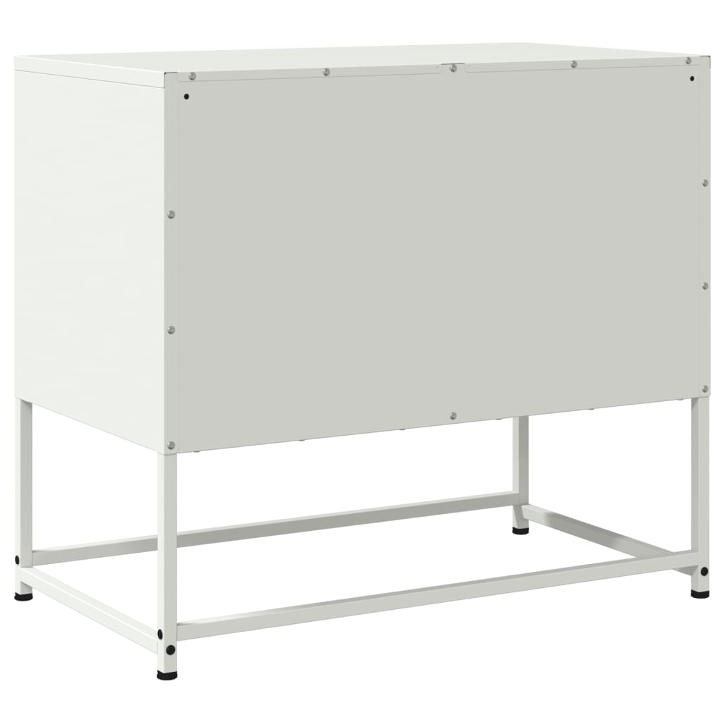 vidaXL TV-Schrank Weiß 68,5x39x60,5 cm Stahl