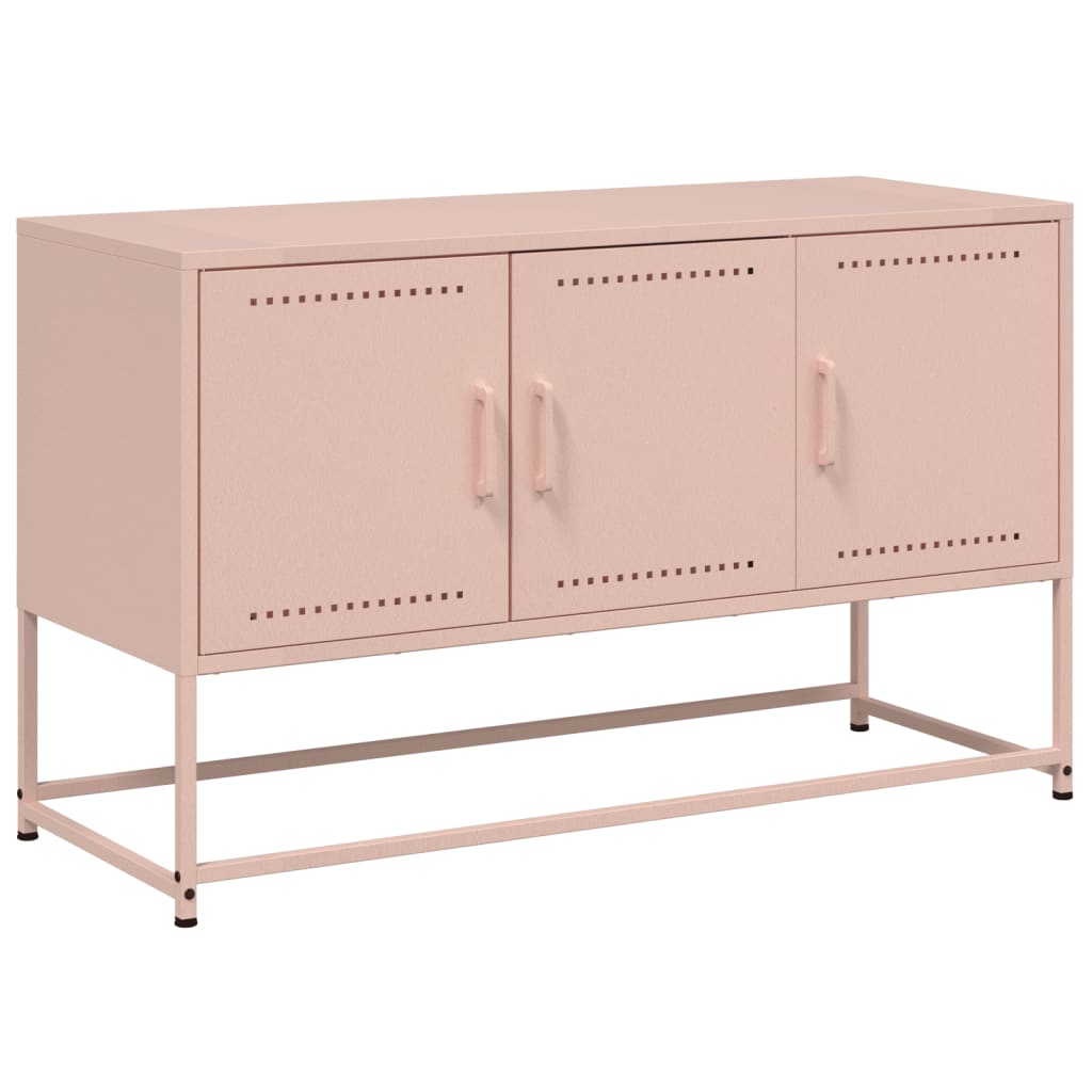 vidaXL TV-Schrank Rosa 100,5x39x60,5 cm Stahl