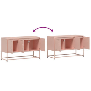 vidaXL TV-Schrank Rosa 100,5x39x60,5 cm Stahl