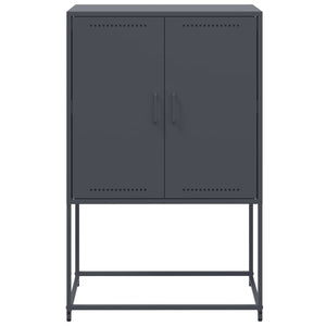 vidaXL TV-Schrank Schwarz 68x39x60,5 cm Stahl