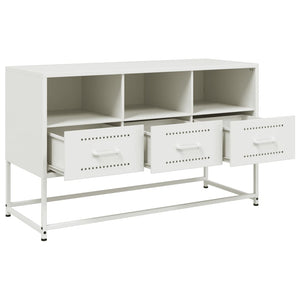 vidaXL TV-Schrank Weiß 100,5x39x60,5 cm Stahl