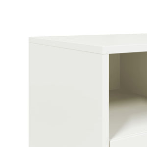 vidaXL TV-Schrank Weiß 100,5x39x60,5 cm Stahl