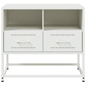 vidaXL TV-Schrank Weiß 68x39x60,5 cm Stahl