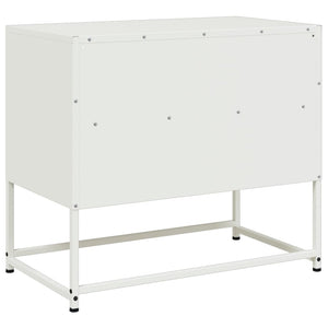 vidaXL TV-Schrank Weiß 68x39x60,5 cm Stahl