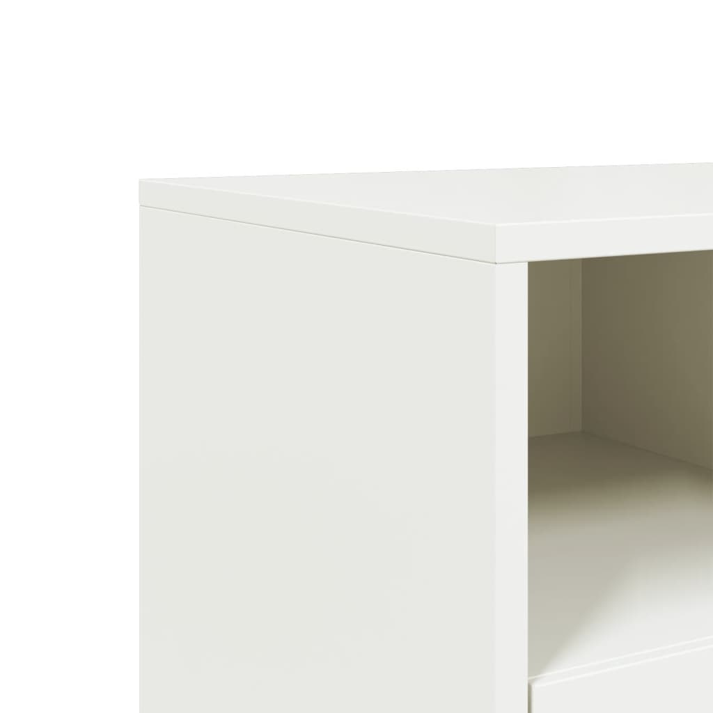 vidaXL TV-Schrank Weiß 68x39x60,5 cm Stahl