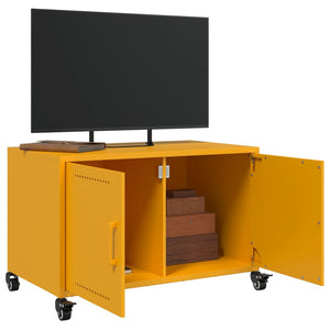 vidaXL TV-Schrank Senfgelb 68x39x43,5 cm Stahl