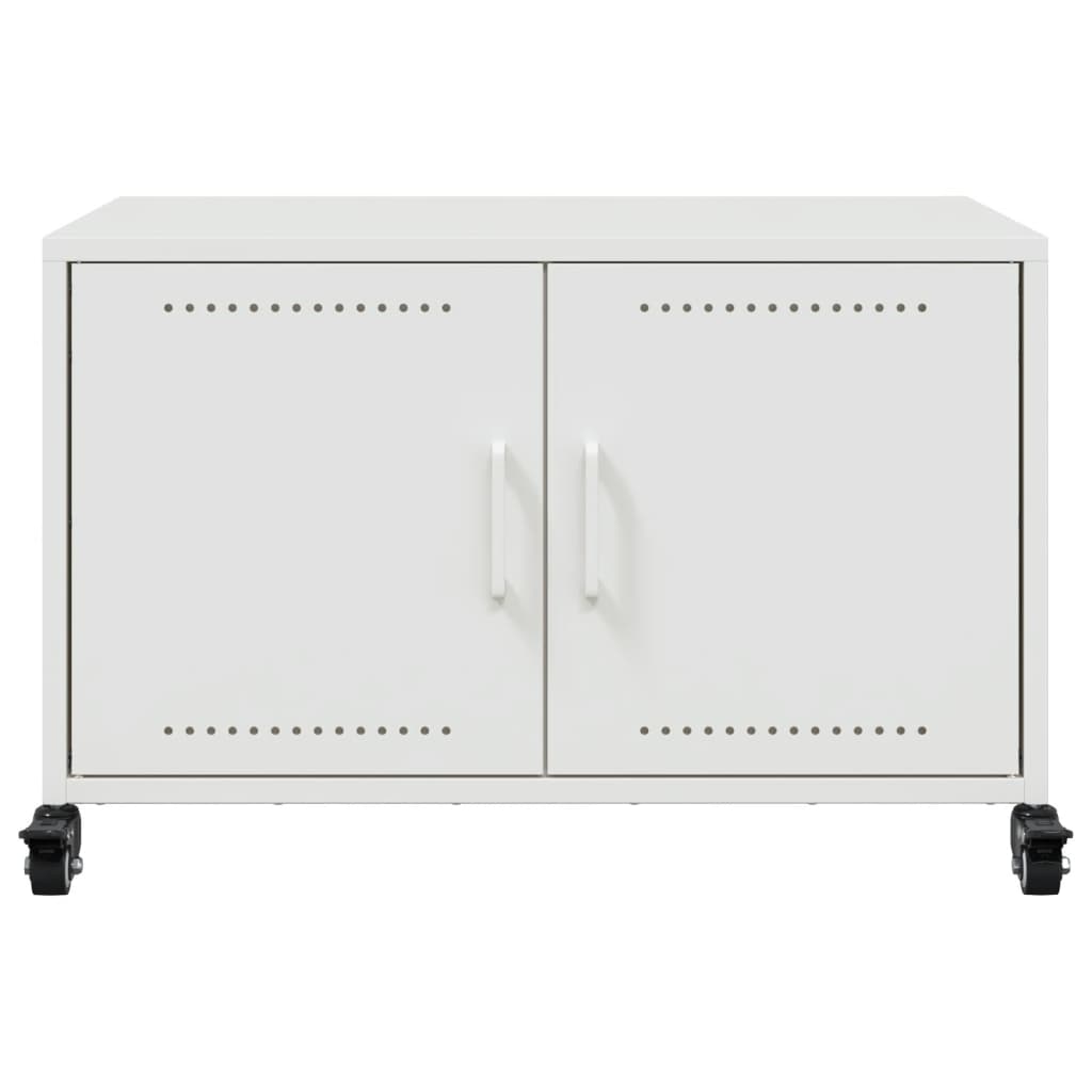 vidaXL TV-Schrank Weiß 68x39x43,5 cm Stahl