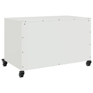 vidaXL TV-Schrank Weiß 68x39x43,5 cm Stahl