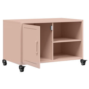 vidaXL TV-Schrank Rosa 68x39x43,5 cm Stahl