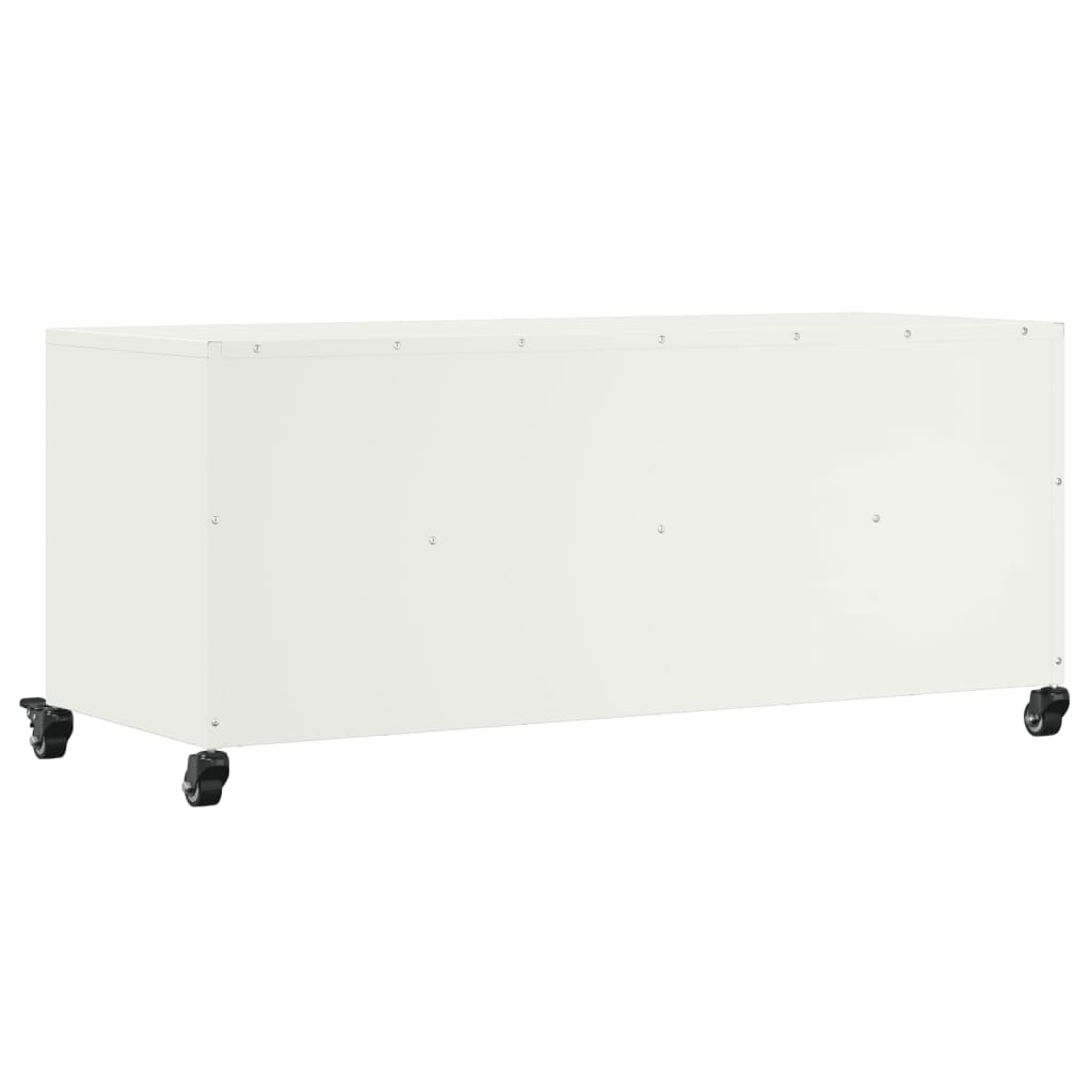 vidaXL TV-Schrank Weiß 100,5x39x43,5 cm Stahl