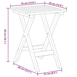 vidaXL Schaukelstuhl mit Klapptisch Braun Massivholz Pappel