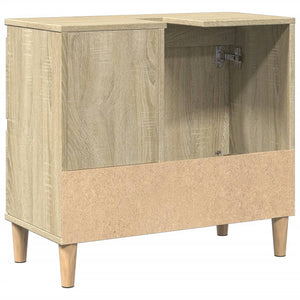 vidaXL Badschrank Sonoma-Eiche 65x33x60 cm Holzwerkstoff