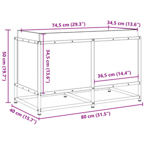 Pflanzkübel 80x40x50 cm Massivholz Douglasie