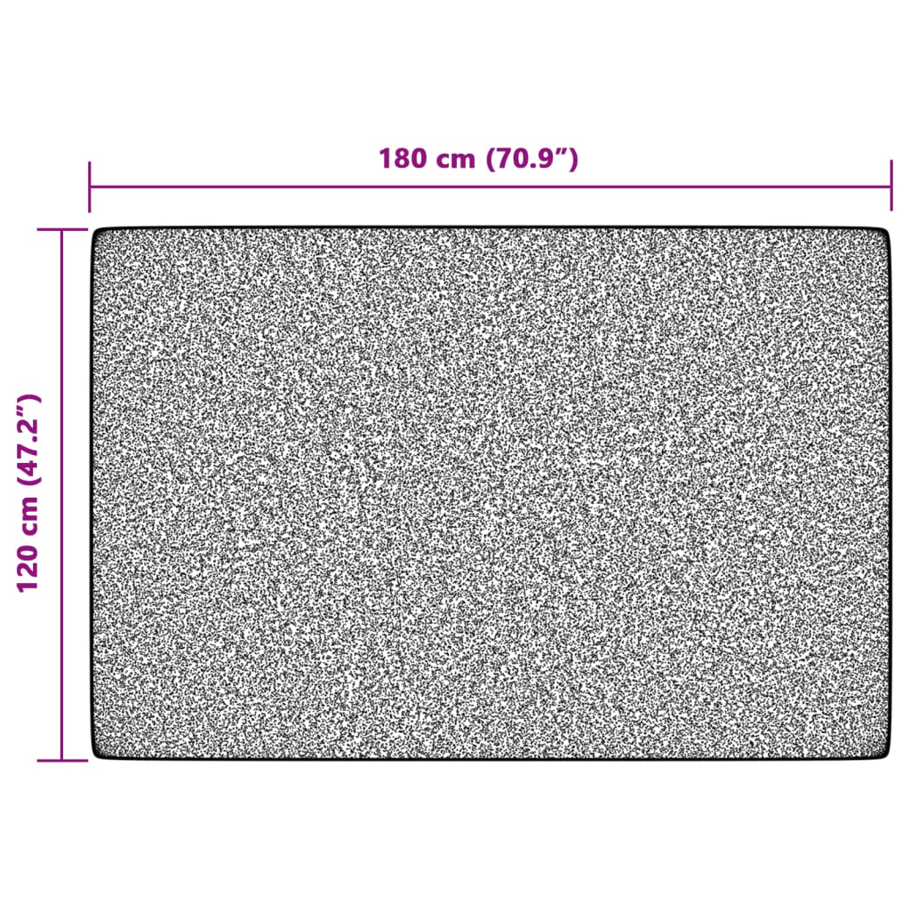 vidaXL  Indoor & Outdoor Teppich Mehrfarbig 120x180 cm Rutschfest