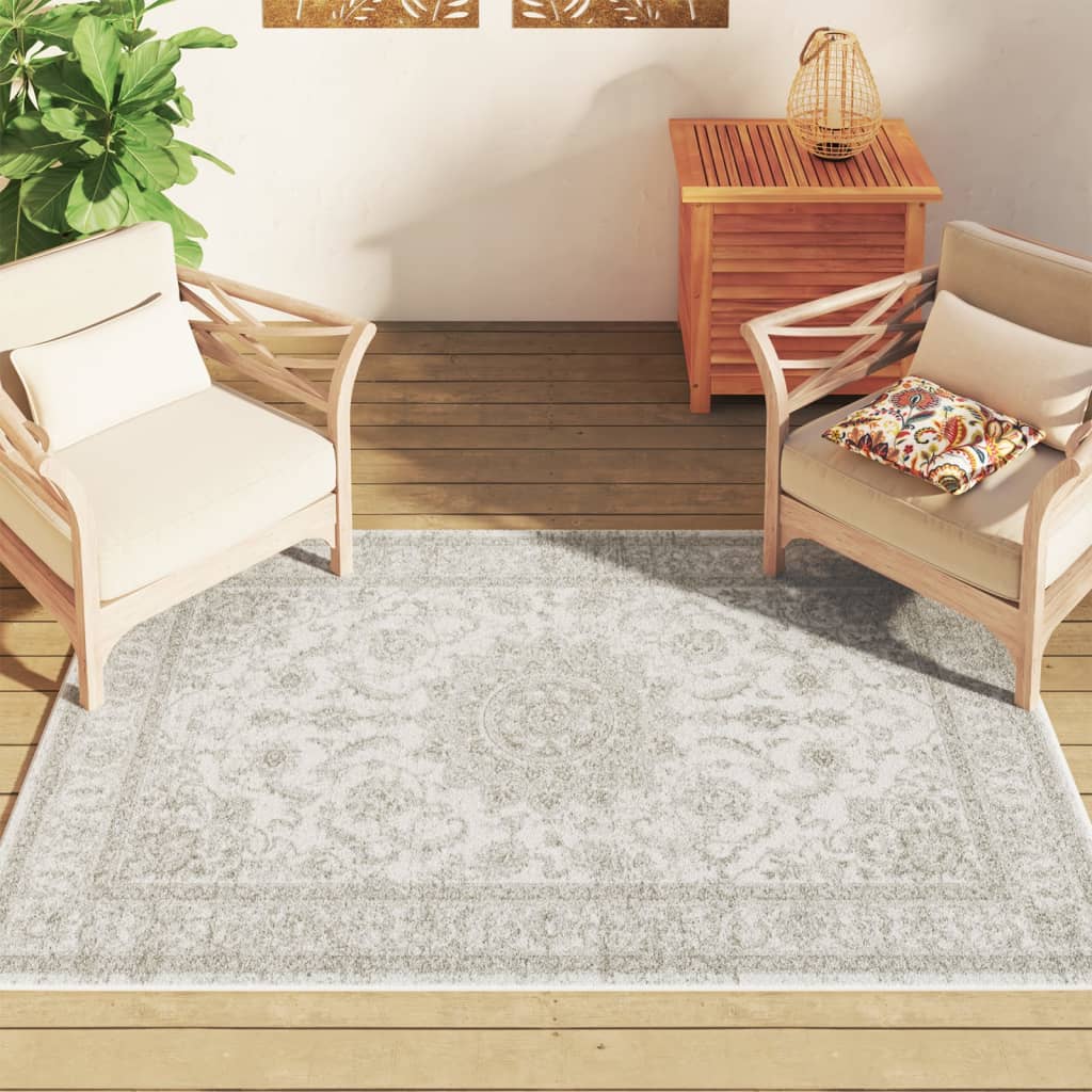 vidaXL  Indoor & Outdoor Teppich Mehrfarbig 120x180 cm Rutschfest