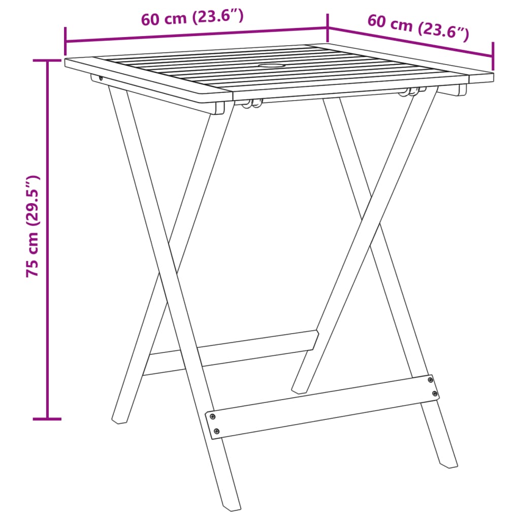 vidaXL 3-tlg. Bistro-Set Beige Polypropylen und Massivholz