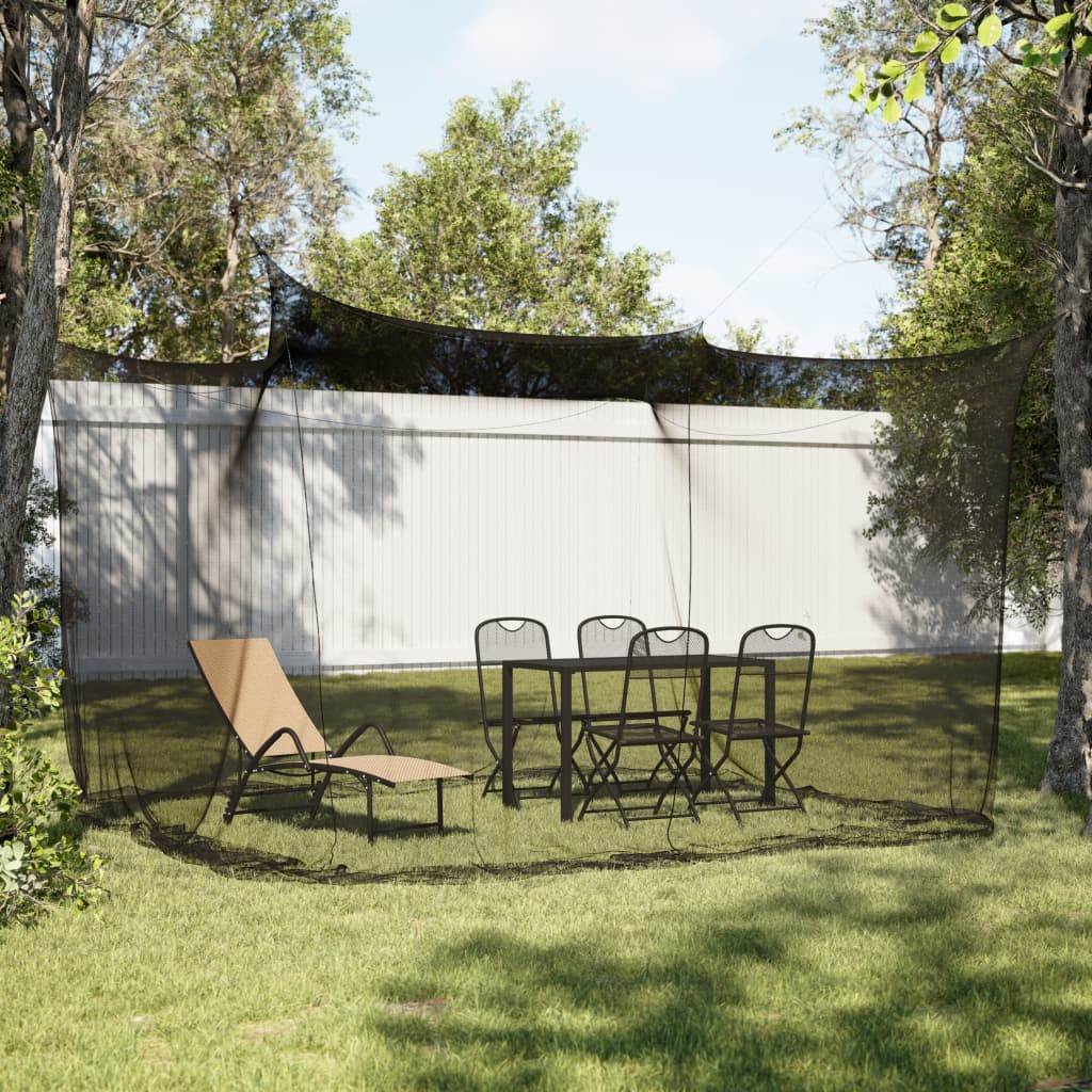 vidaXL Moskitonetz Indoor Outdoor 156 Mesh Schwarz 300x300x250 cm