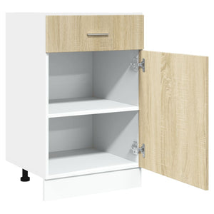 vidaXL Schubunterschrank Sonoma-Eiche 50x46x81,5 cm Holzwerkstoff