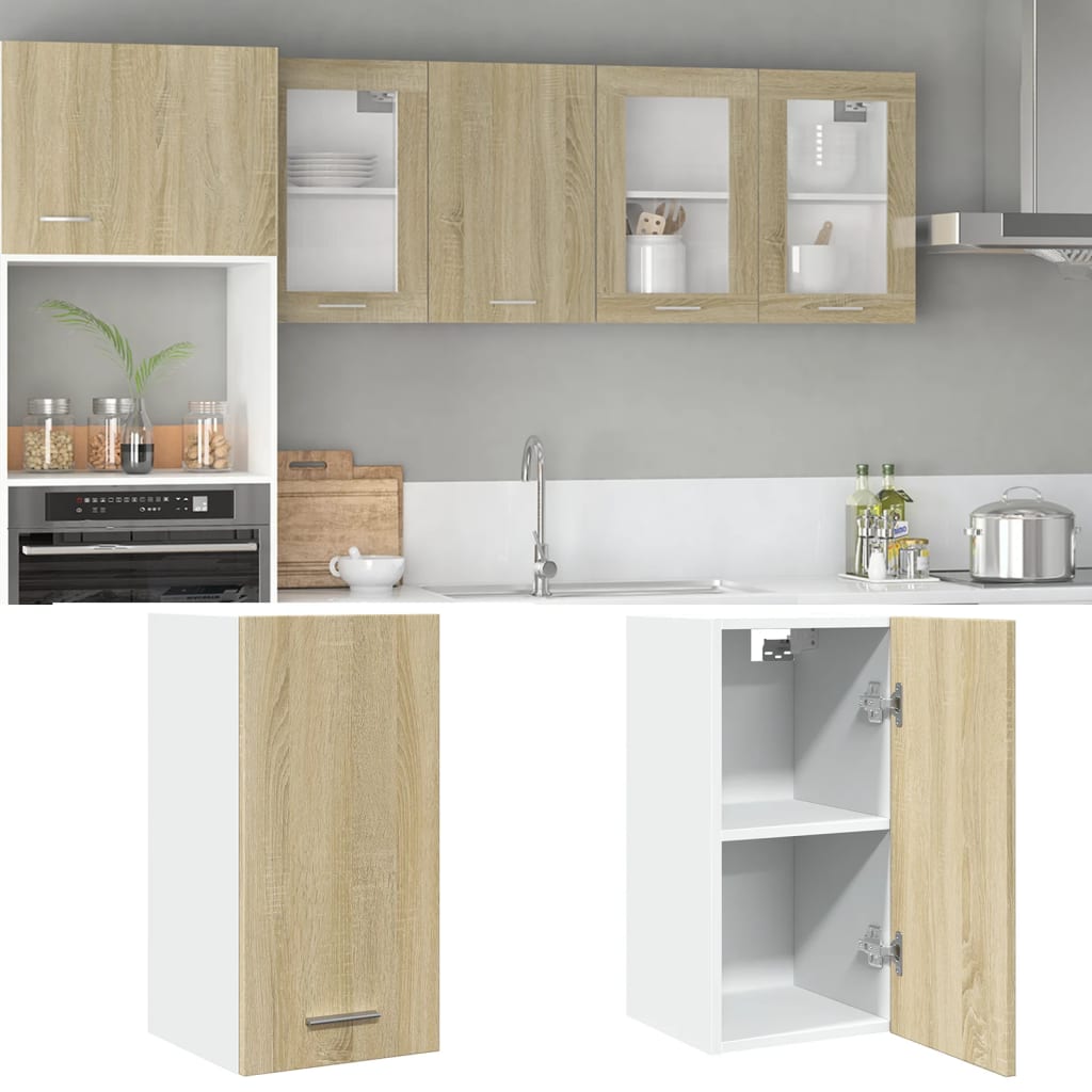 vidaXL Hängeschrank Sonoma-Eiche 29,5x31x60 cm Holzwerkstoff