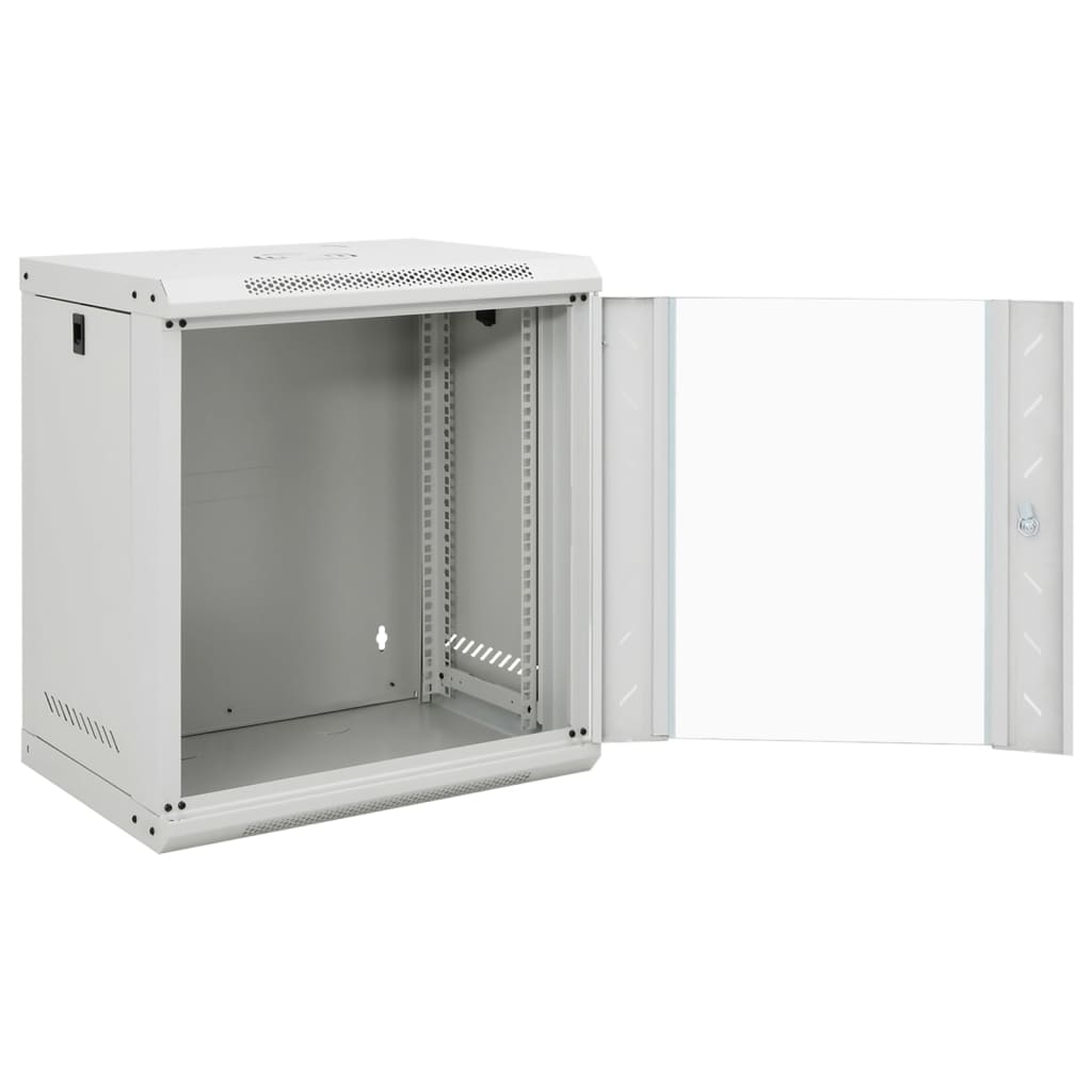 vidaXL 12U Wand-Netzwerkschrank 19" IP20 53x40x60 cm