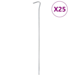 vidaXL Zeltheringe 25 Stk. 30 cm Ø5 mm Verzinkter Stahl