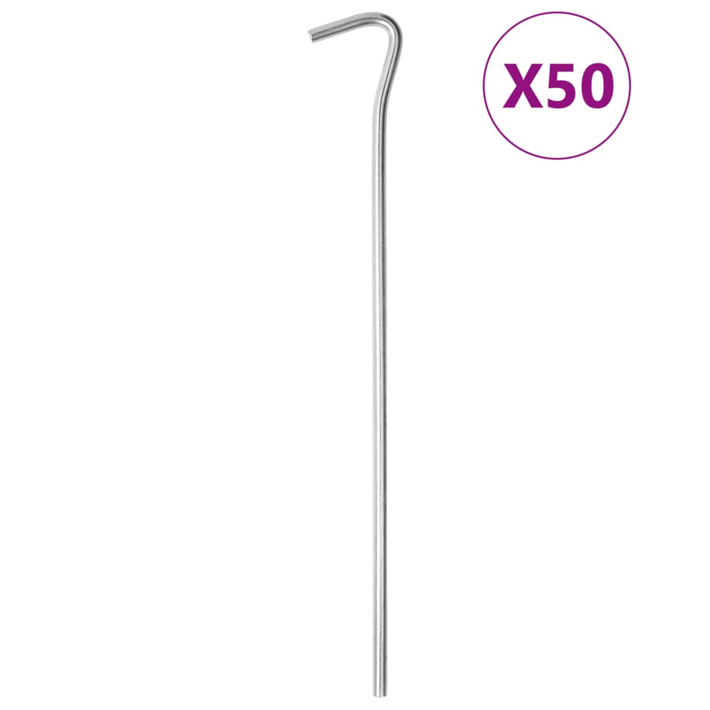 vidaXL Zeltheringe 50 Stk. 23 cm Ø5 mm Verzinkter Stahl