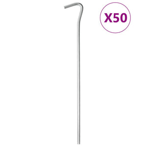 vidaXL Zeltheringe 50 Stk. 23 cm Ø5 mm Verzinkter Stahl